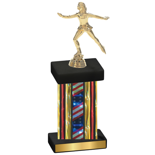 Single Flag USA Skater Trophy