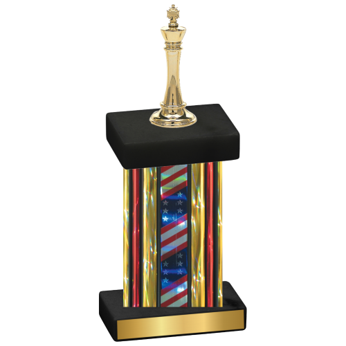 Single Flag USA Chess Trophy