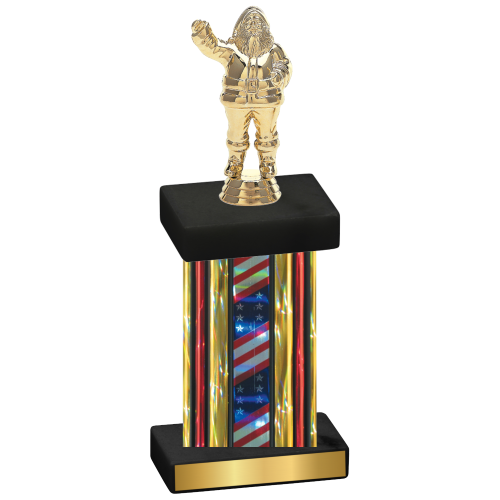 Single Flag USA Holiday Trophy