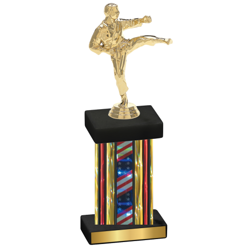 Single Flag USA Karate Trophy