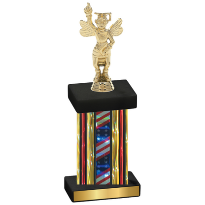 Single Flag USA Academics Trophy