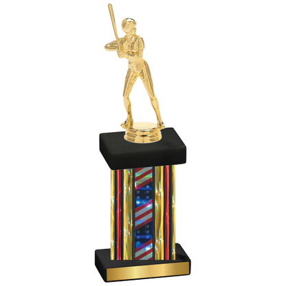 Single Flag USA Softball Trophy