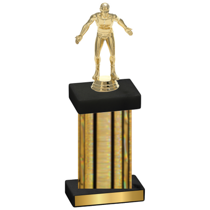 Single Gold Glacier Wrestling Trophy