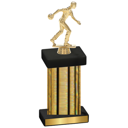 Single Gold Glacier Bowling Trophy