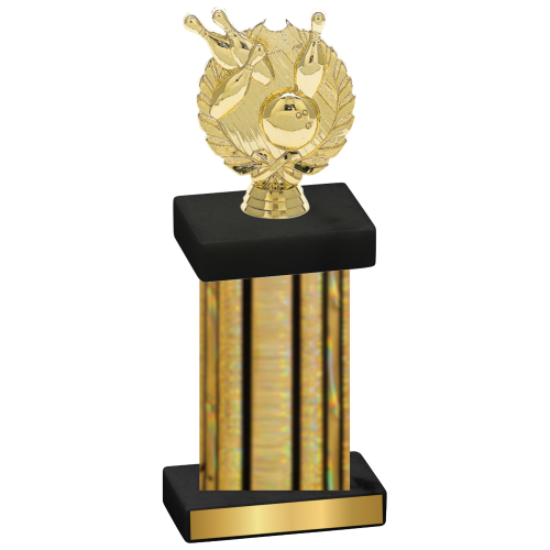 Single Gold Glacier Bowling Trophy