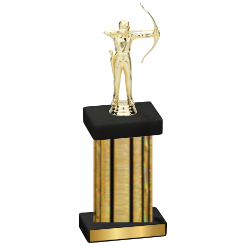 Single Gold Glacier Archery Trophy