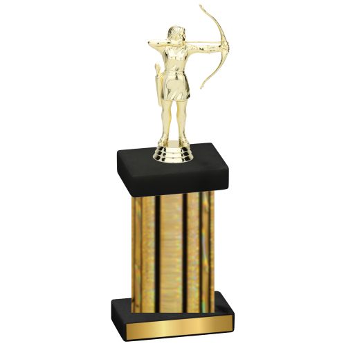 Single Gold Glacier Archery Trophy