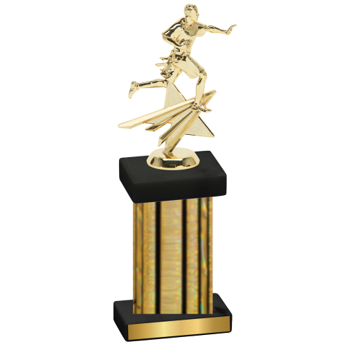 Single Gold Glacier Flag Football Trophy