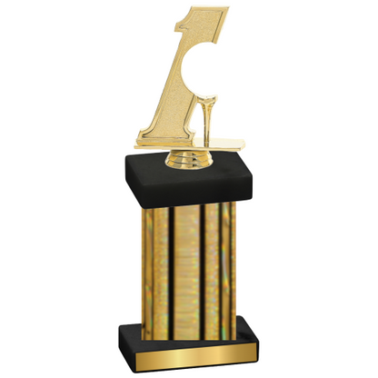 Single Gold Glacier Golf Trophy