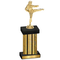 Single Gold Glacier Karate Trophy