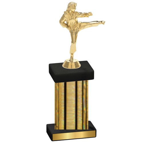 Single Gold Glacier Karate Trophy