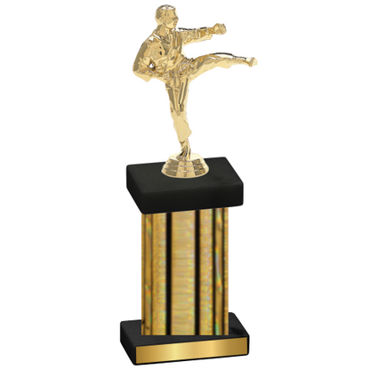 Single Gold Glacier Karate Trophy