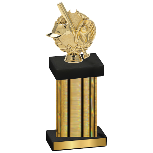 Single Gold Glacier Baseball Trophy