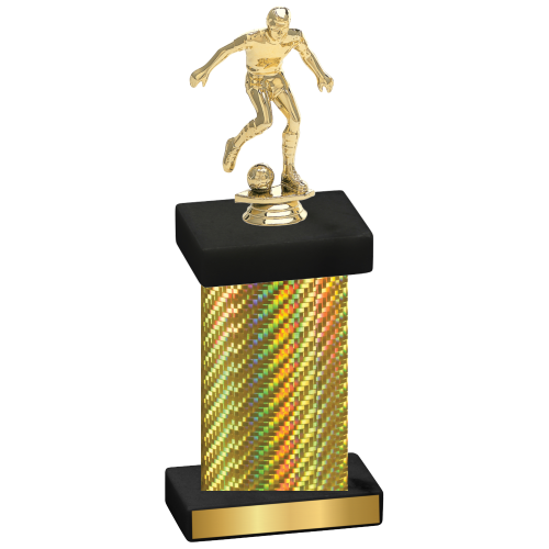 Single Gold Carbon Fiber Soccer Trophy