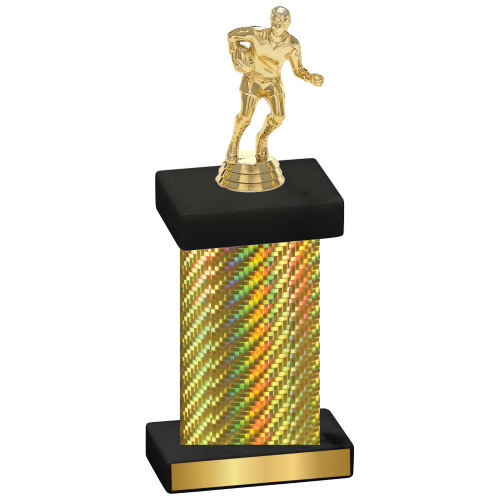 Single Gold Carbon Fiber Rugby Trophy