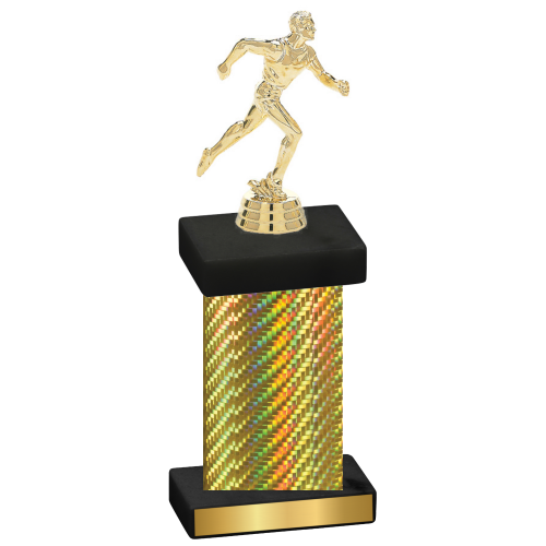 Single Gold Carbon Fiber Running Trophy