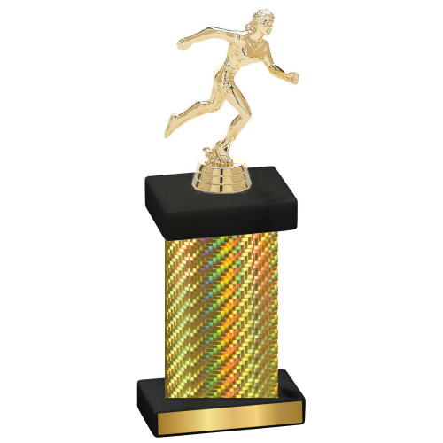 Single Gold Carbon Fiber Running Trophy