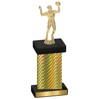 Single Gold Carbon Fiber Volleyball Trophy