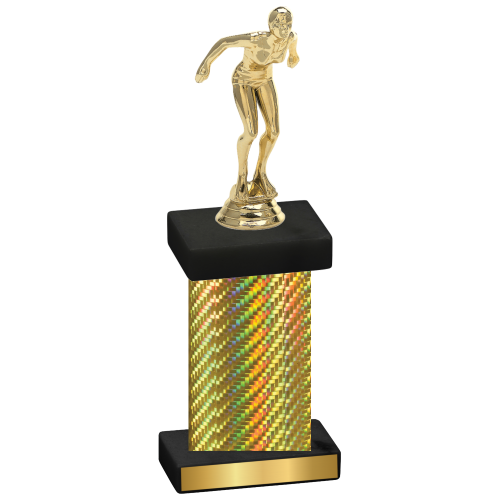 Single Gold Carbon Fiber Tennis Trophy