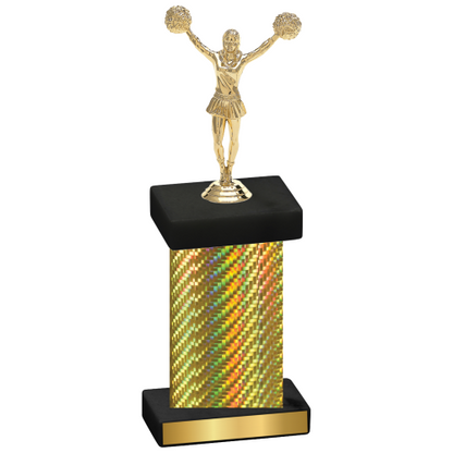 Single Gold Carbon Fiber Cheerleading Trophy