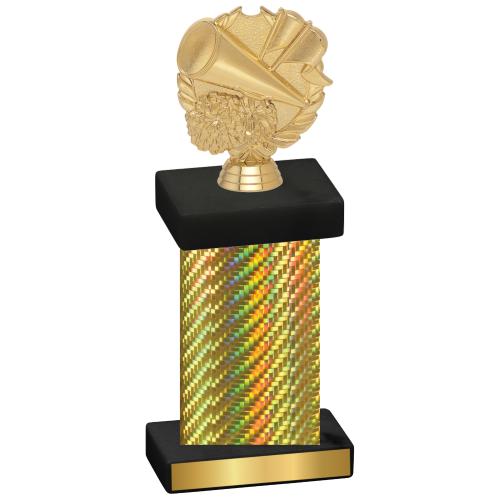 Single Gold Carbon Fiber Cheerleading Trophy