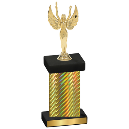 Single Gold Carbon Fiber Victory Trophy