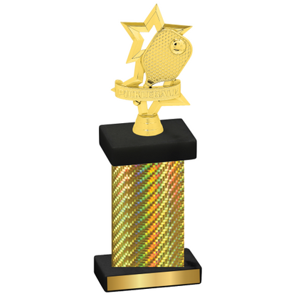 Single Gold Carbon Fiber Pickleball Trophy