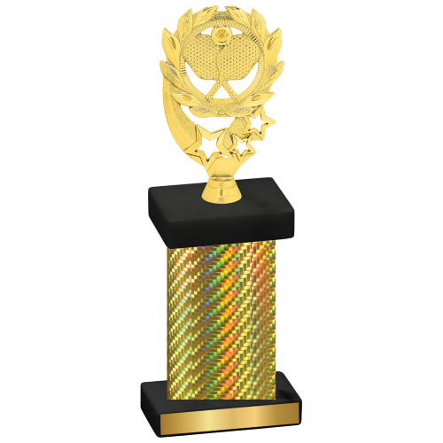 Single Gold Carbon Fiber Pickleball Trophy