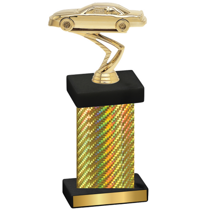 Single Gold Carbon Fiber Cars Trophy