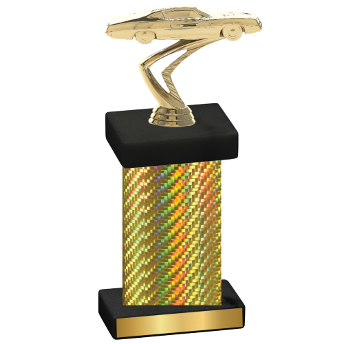 Single Gold Carbon Fiber Cars Trophy