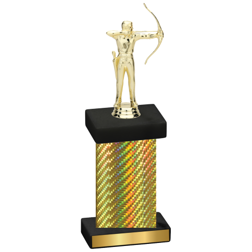 Single Gold Carbon Fiber Archery Trophy