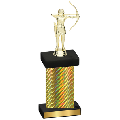 Single Gold Carbon Fiber Archery Trophy