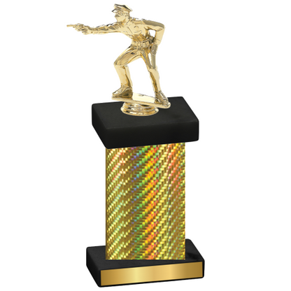 Single Gold Carbon Fiber Shooter Trophy