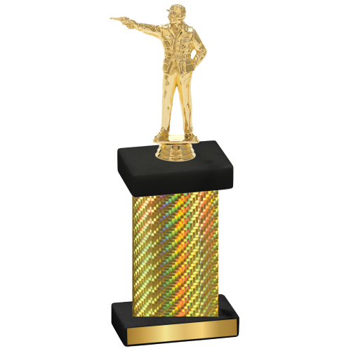 Single Gold Carbon Fiber Shooter Trophy