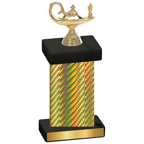 Single Gold Carbon Fiber Academics Trophy