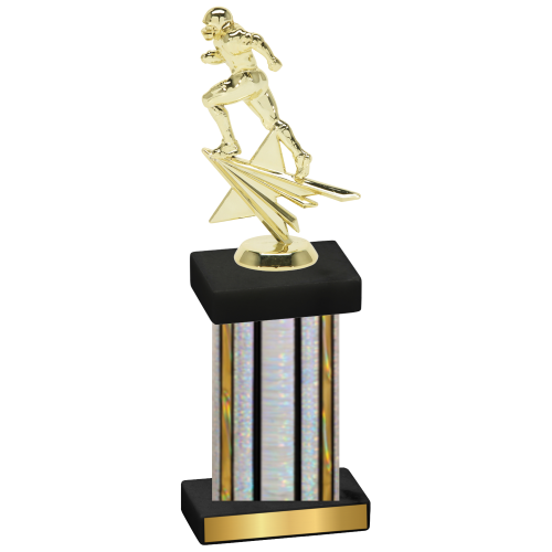 Single Silver Glacier Football Trophy