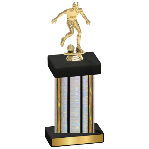 Single Silver Glacier Soccer Trophy