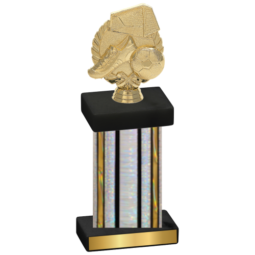 Single Silver Glacier Soccer Trophy