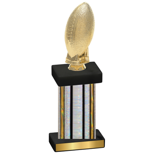 Single Silver Glacier Football Trophy