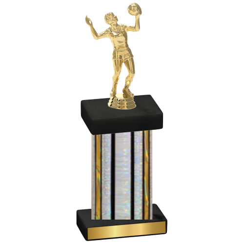 Single Silver Glacier Volleyball Trophy