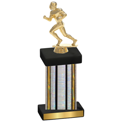 Single Silver Glacier Football Trophy