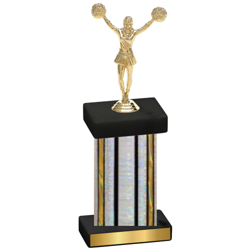 Single Silver Glacier Cheerleading Trophy