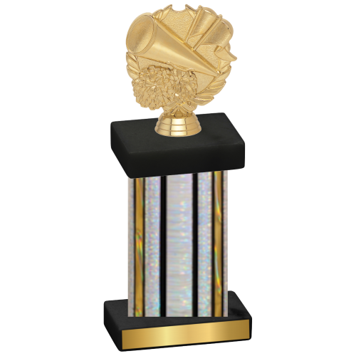 Single Silver Glacier Cheerleading Trophy