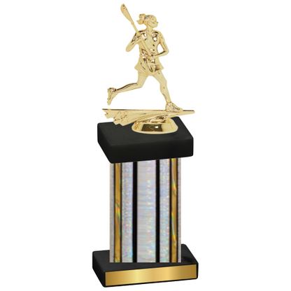 Single Silver Glacier Lacrosse Trophy