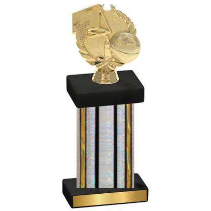 Single Silver Glacier Basketball Trophy