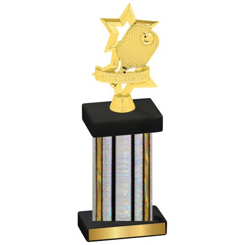 Single Silver Glacier Pickleball Trophy