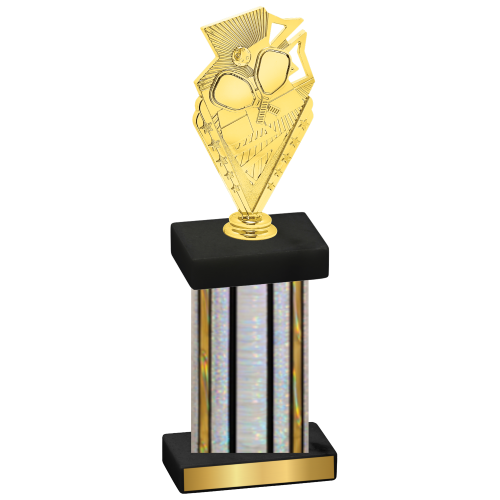 Single Silver Glacier Pickleball Trophy