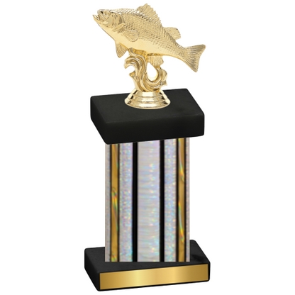 Single Silver Glacier Fishing Trophy