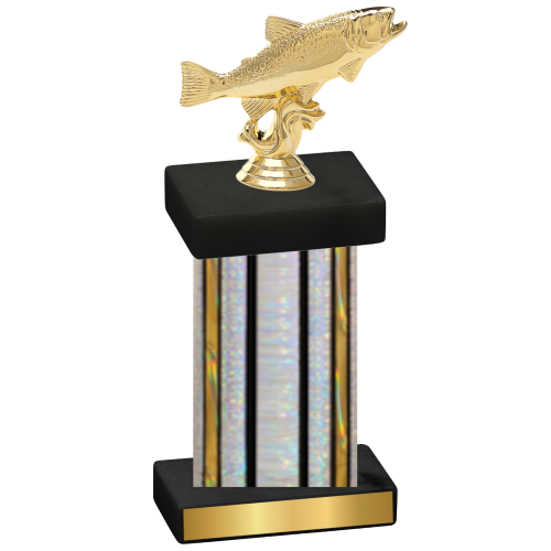 Single Silver Glacier Fishing Trophy