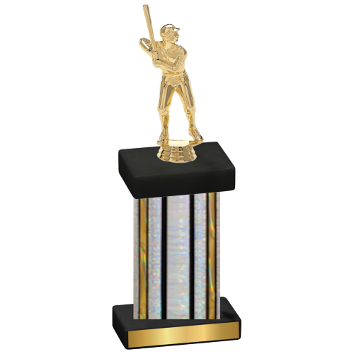 Single Silver Glacier Baseball Trophy